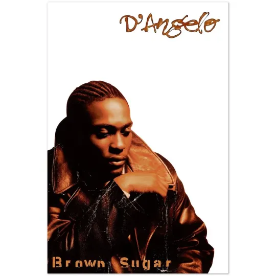 Discover Dangelo Brown Sugar Poster Classic R&B Album Art Vertical Print