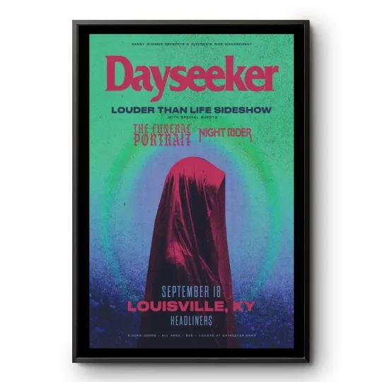 Discover Dayseeker Louisville KY September 18 2025 Tour Poster Wall Art