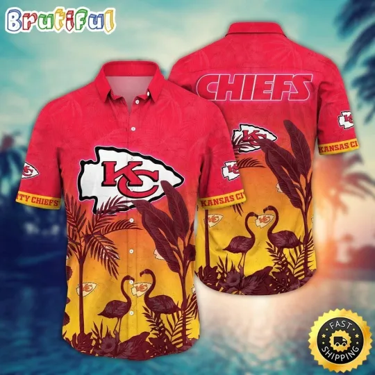 Kansas City Football Chiefss Team Hawaiian Shirt Button Down Unisex