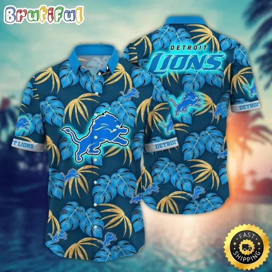Discover Detroit Football Lionss Team Hawaiian Shirt Unisex Adult Outfit