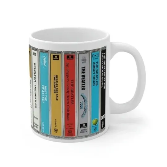 The Beatles Cassette Albums Mug