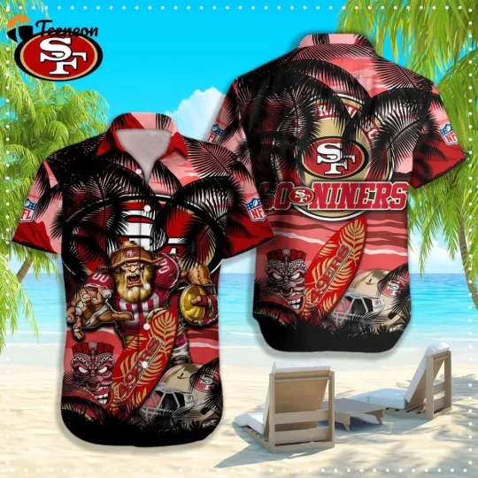 Discover San Francisco Football 49erss Team Hawaiian Shirt Unisex Adult Gift