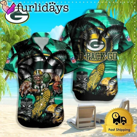 Discover Green Bay Football Packerss Team Hawaiian Shirt Unisex Adult Gift