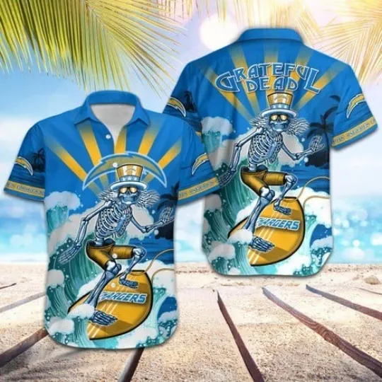 Discover Los Angeles Football Chargerss Team Hawaiian Shirt Unisex Adult
