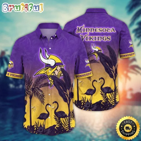 Discover Minnesota Football Vikingss Team Hawaiian Shirt