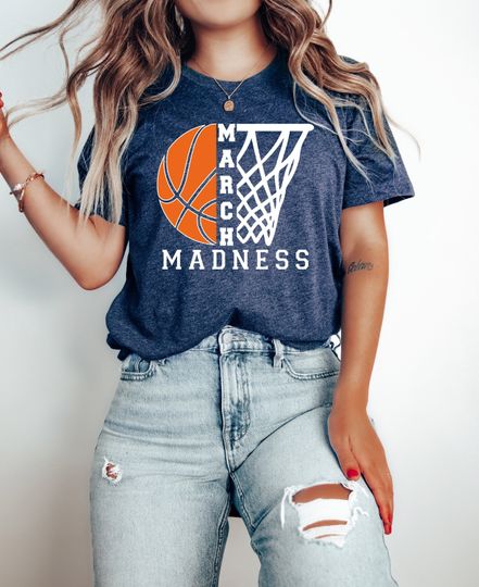March Madness Basketball T-shirt, March Madness Shirt, College Basketball Shirt, Basketball Lover Tee, Basketball T-shirt, Basketball Season