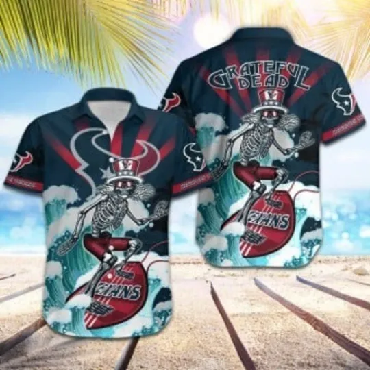 Discover Houston Football Texanss Team Hawaiian Shirt Unisex Adult Outfit