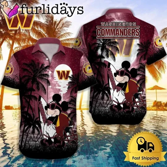 Discover Washington Football Commanderss Team Hawaiian Shirt