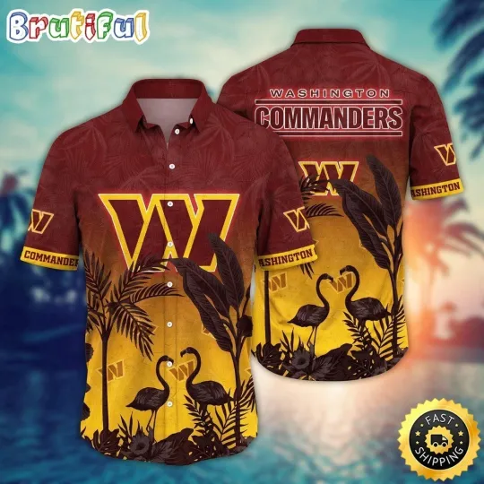 Discover Washington Football Commanderss Team Hawaiian Shirt
