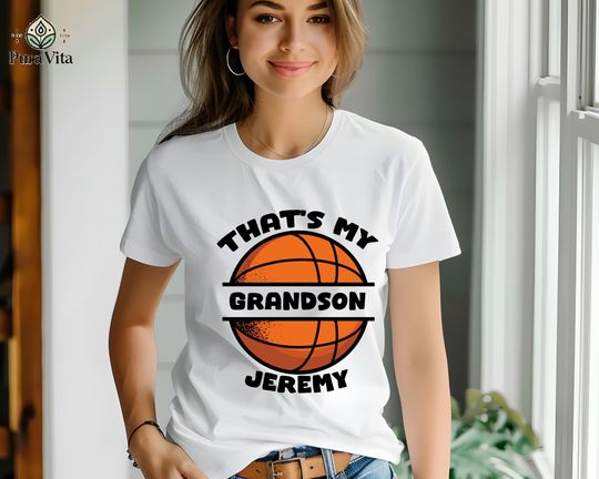 Discover Custom March Madness That's My Basketball Shirt, Personalized Family Game Day Crewneck