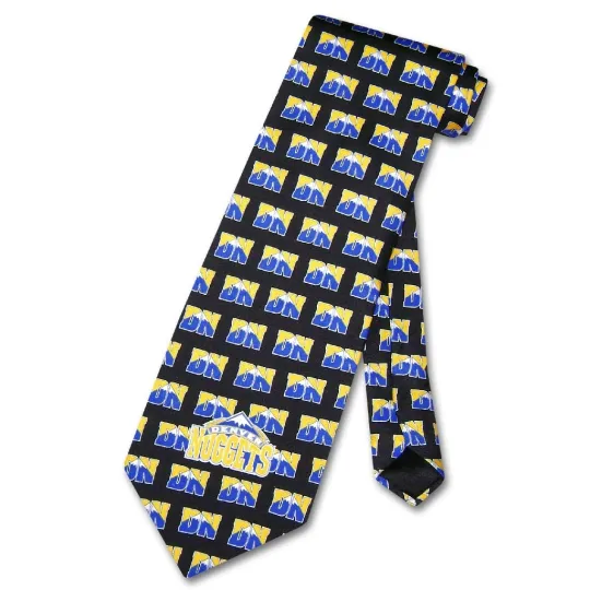 Discover Denver Nuggets Silk Logo NBA Men's Neck Tie