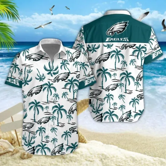 Discover Philadelphia Football Eagless Team Hawaiian Shirt Unisex Adult Gift