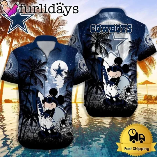 Discover Personalized Dallas Football Cowboyss Team Hawaiian Shirt Button Down Unisex