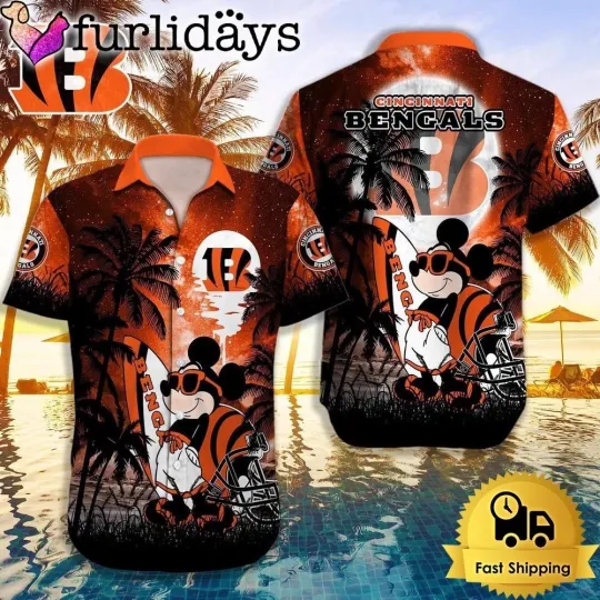 Discover Personalized Cincinnati Football Bengalss Team Hawaiian Shirt Button Down Unisex