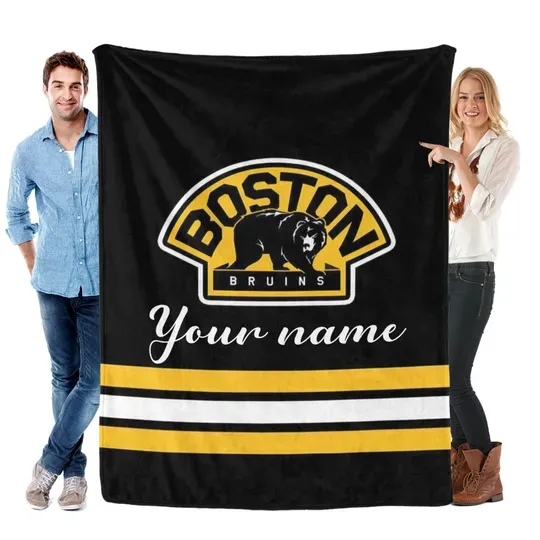 Discover Personalized Boston Bruins Blankets, Hockey Fan Gift