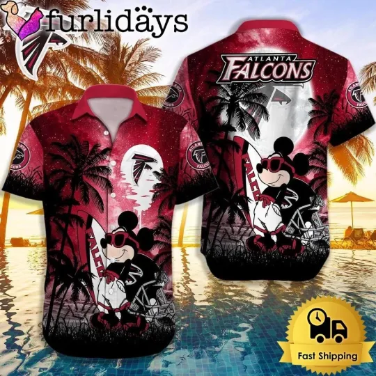 Discover Personalized Atlanta Football Falconss Team Hawaiian Shirt Button Down Unisex