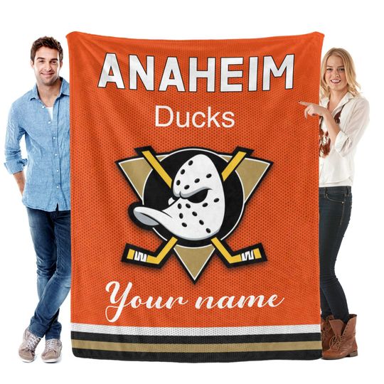 Discover Personalized Anaheim Ducks Blankets, Hockey Fan Gift