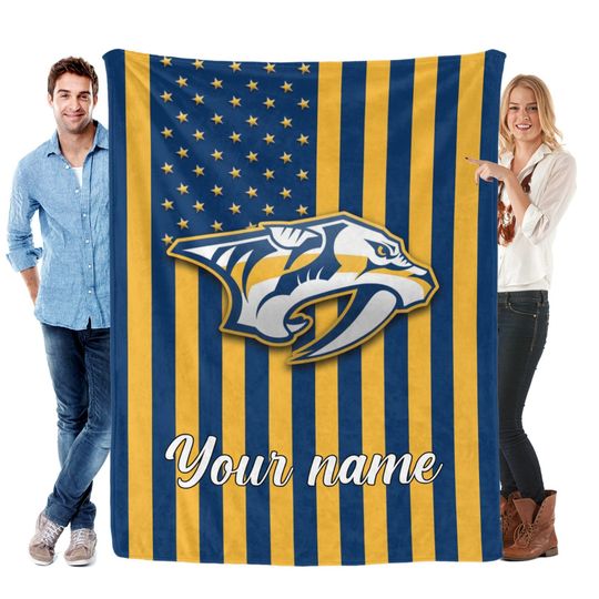 Discover Personalized Nashville Predators Blankets, Hockey Fan Gift