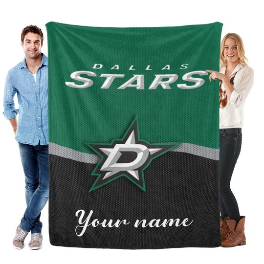 Discover Personalized Dallas Stars Blankets, Hockey Fan Gift