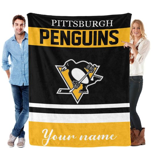 Discover Personalized Pittsburgh Penguins Blankets, Hockey Fan Gift