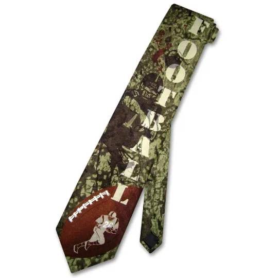 Discover Football Play Ball Men's Sports Neck Tie