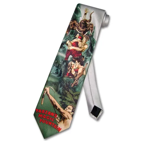 Discover Tarzan's Magic Fountain Men's Neck Tie