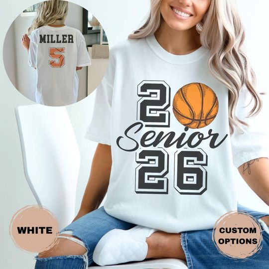 Discover Custom Senior Basketball Shirt, Class of 2026 Tee