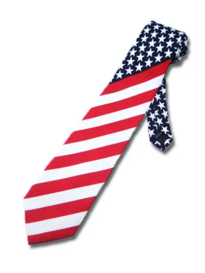 Discover American Flag Men's Neck Tie Patriotic US Flag Tie