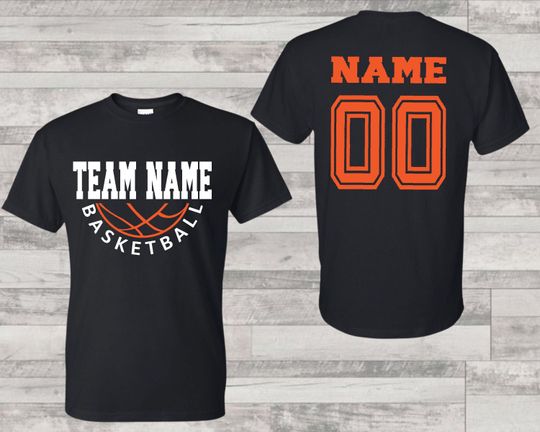 Discover Personalized Basketball Team Shirt: Custom Name & Number