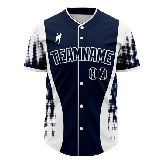 New York City Dot Custom Jerseys Baseball Personalized Midnight Navy Blue