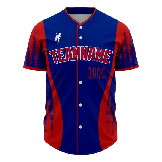 Discover Chicago City Dot Custom Jerseys Baseball For Man Personalized  Blue Red