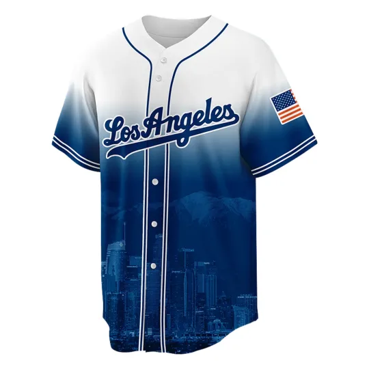 Discover Los Angeles City Jersey Custom Baseball Jersey Personalized Name, Number Gift