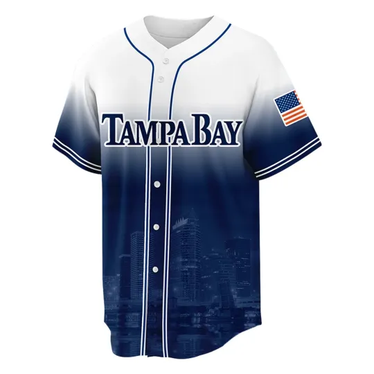 Discover TAMPA BAY City Jersey Custom Baseball Jersey Personalized Name, Number Gift