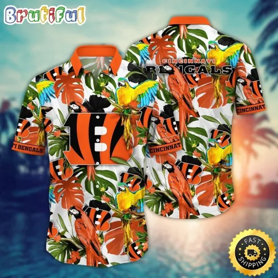 Discover Cincinnati Football Bengalss Team Hawaiian Shirt
