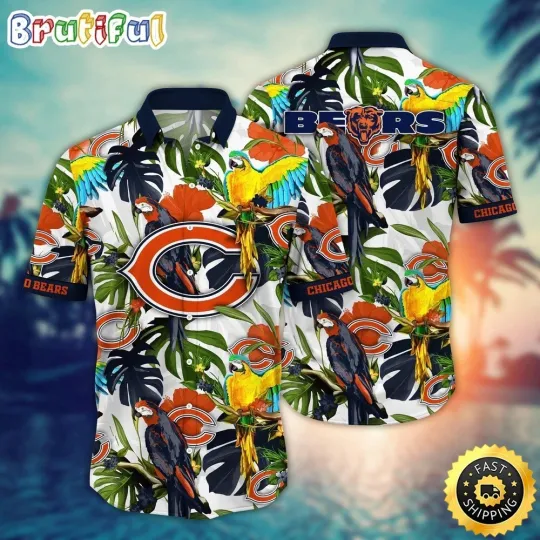 Discover Chicago Football Bearss Team Hawaiian Shirt