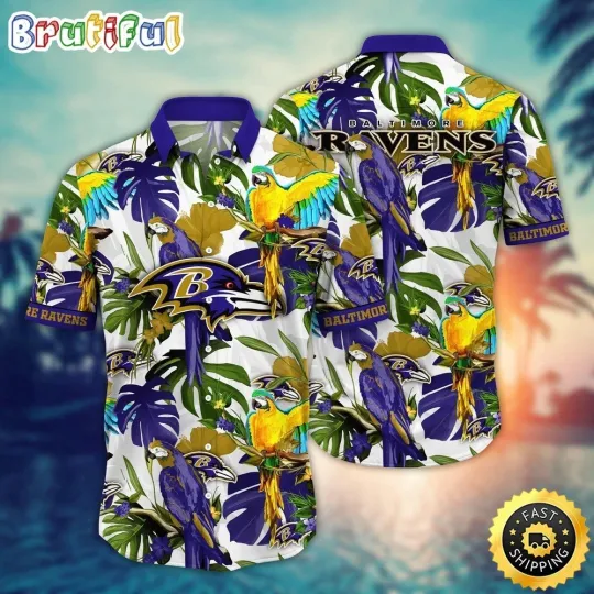 Discover Baltimore Football Ravenss Team Hawaiian Shirt