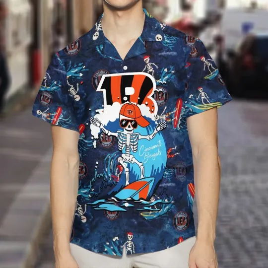 Discover Cincinnati Football Team Bengalss Summer Hawaiian Shirt