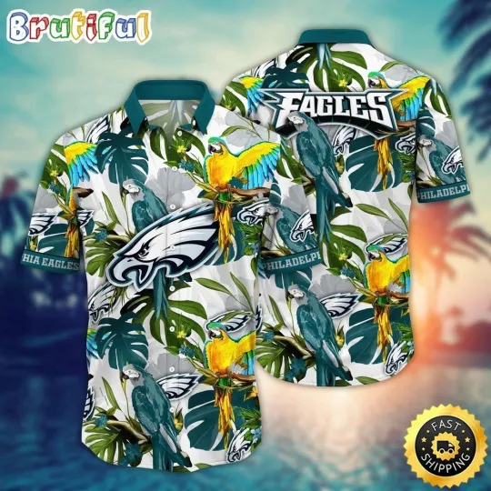 Discover Philadelphia Football Eagless Team Hawaiian Shirt