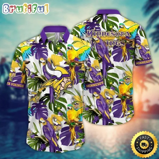 Discover Minnesota Football Vikingss Team Hawaiian Shirt