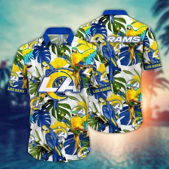 Discover Los Angeles Football Ramss Team Hawaiian Shirt