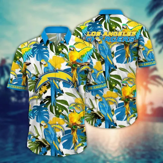 Discover Los Angeles Football Chargerss Team Hawaiian Shirt