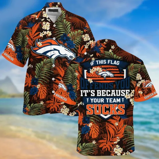 Discover Denver Football Team Broncoss Summer Hawaiian Shirt