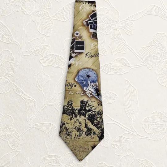 Discover Dallas Cowboys Gold Tie