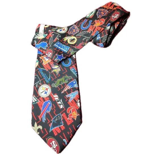 Discover Vintage 1996 Football Team Logos Ralph Marlin Necktie
