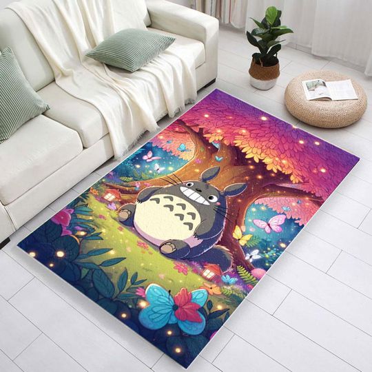 Totoro Rug, Japanese Anime Decor