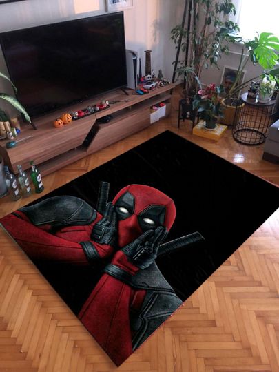 Discover Deadpool Rug, Anti-Hero Floor Decor