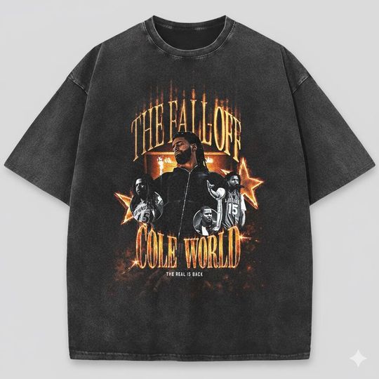Discover Vintage J Cole The Fall Off Shirt, Cole World, The Real is Back J Cole Bootleg Tee, Hip Hop Graphic T Shirt, Music Fan Gift, Streetwear Tee