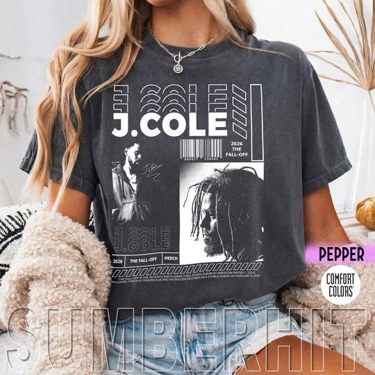Discover J Cole Shirt, The Fall Off Tour Merch, J. Cole Vintage 90s Graphic Tee, Hip Hop Streetwear, Dreamville Fan Gift
