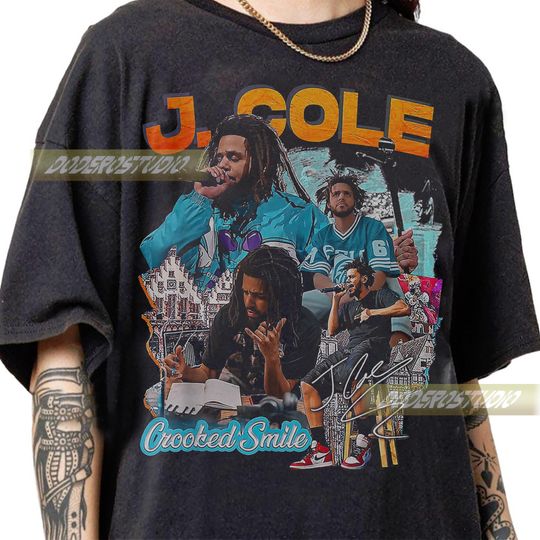 Discover Limited J Cole Vintage Shirt, Retro J Cole Rap Hip Hop Gifts for Woman and Man, Retro J Cole Rappers Gifts, J Cole Bootleg T-Shirt