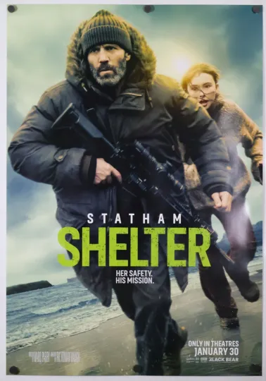 Discover Shelter - original movie poster 27x39 - 2026 Jason Statham